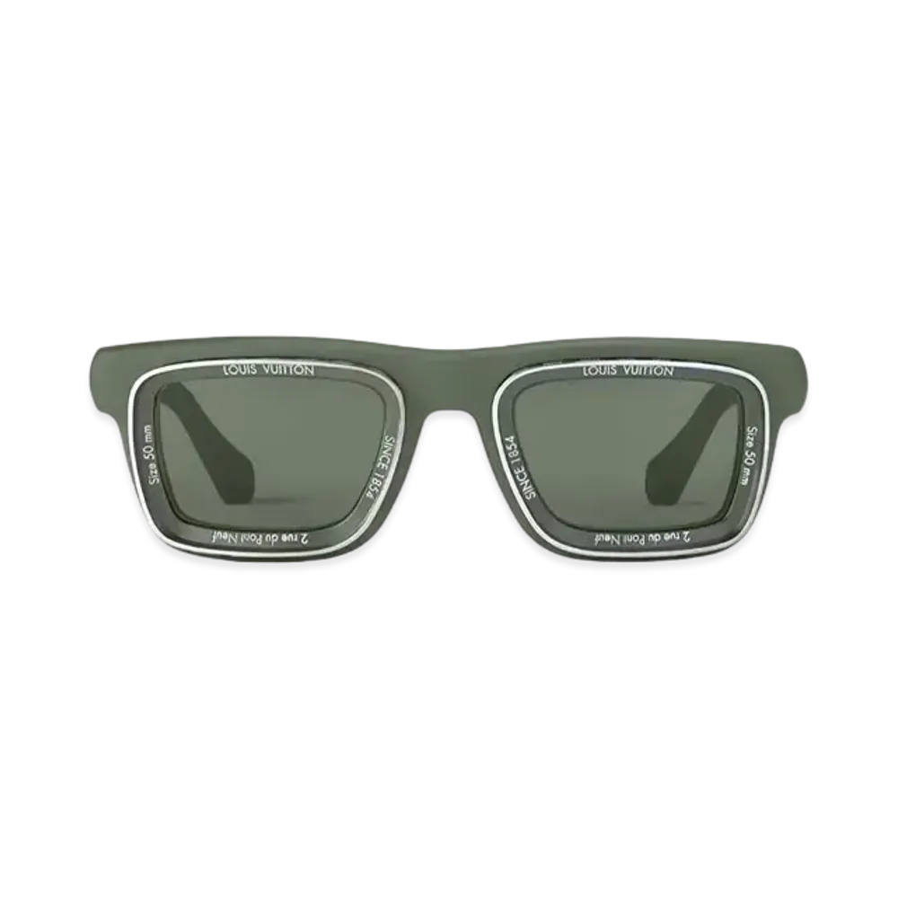 Louis Vuitton LV Super Vision Square Sunglasses "Vert"
