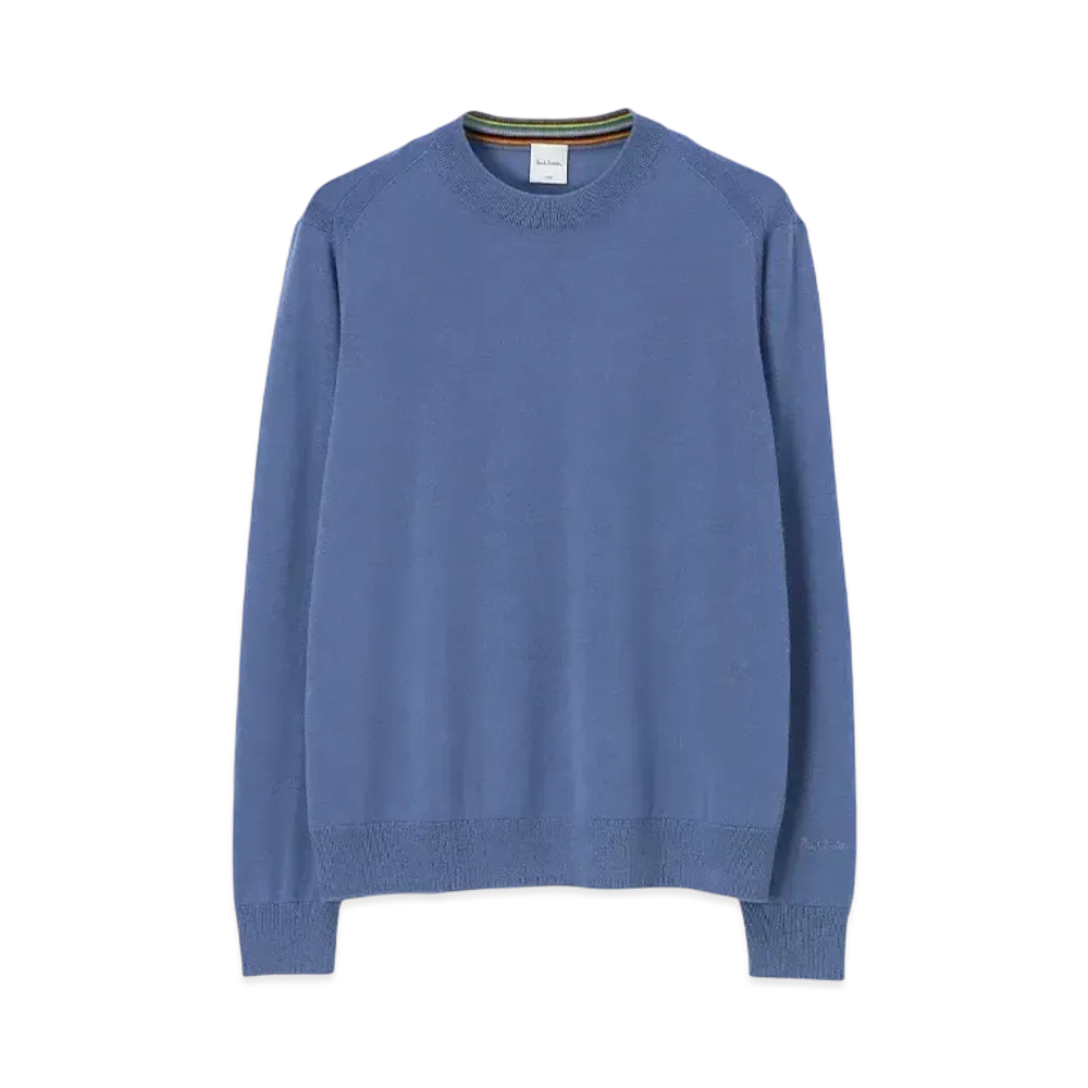 Paul Smith Fine Gauge Crew Neck Knit "Blue"