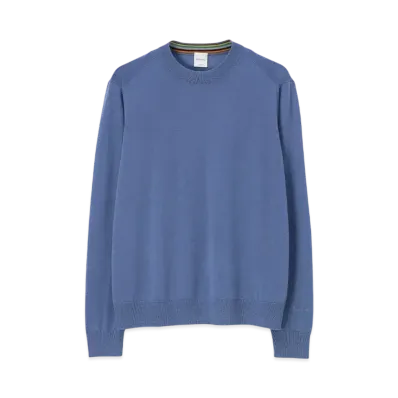 Paul Smith Fine Gauge Crew Neck Knit "Blue"
