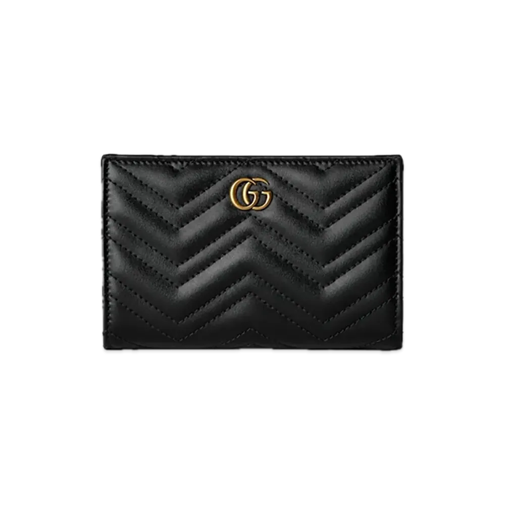 GUCCI GG Marmont wallet "Black Leather"