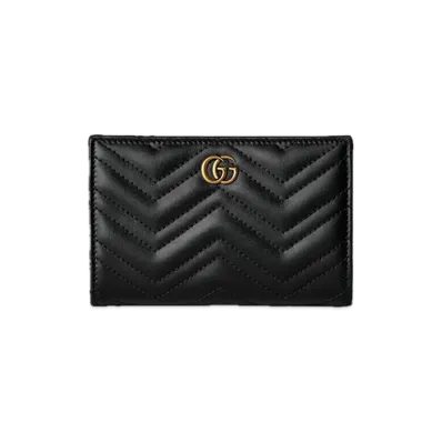 GUCCI GG Marmont wallet "Black Leather"