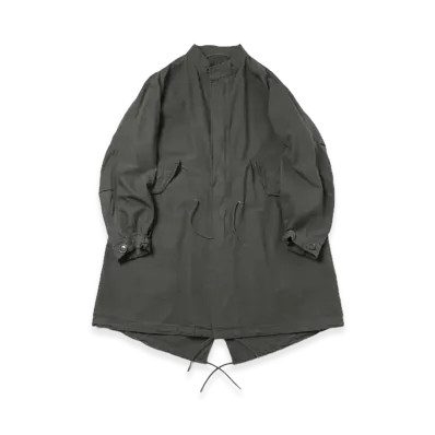 A.PRESSE Vintage Washed Wool M-65 Field Parka "Olive"