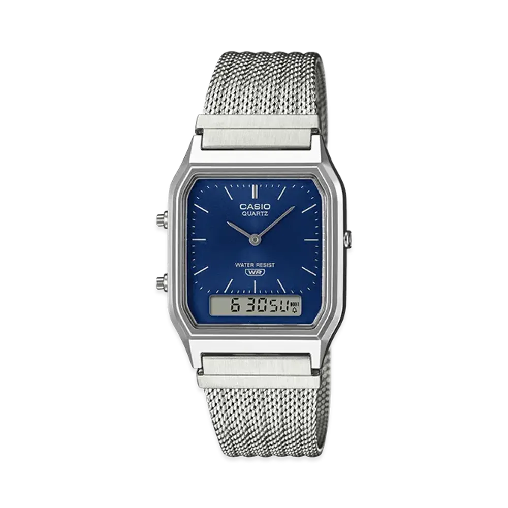Casio Classic AQ-230EM-2AJF "Silver/Blue"