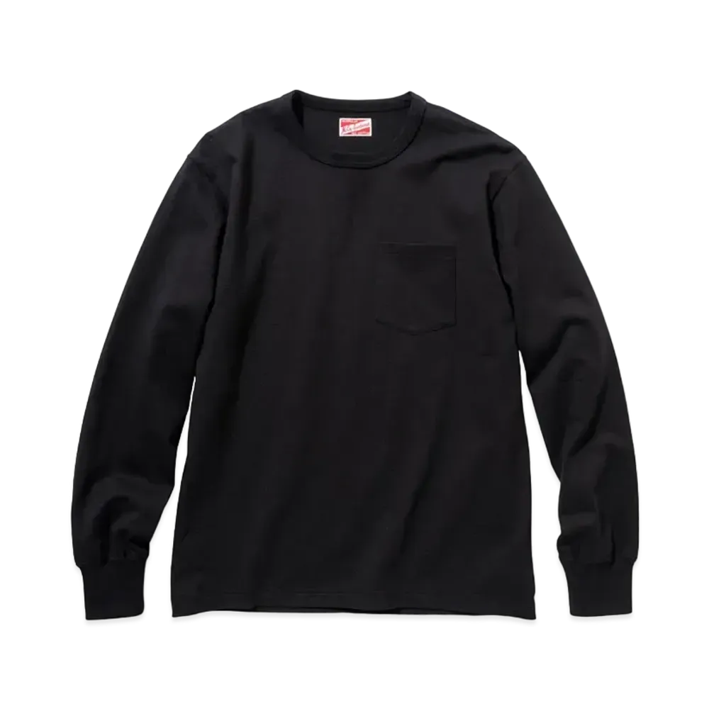 THE REAL McCOY'S L/S POCKET T-SHIRT "Black"