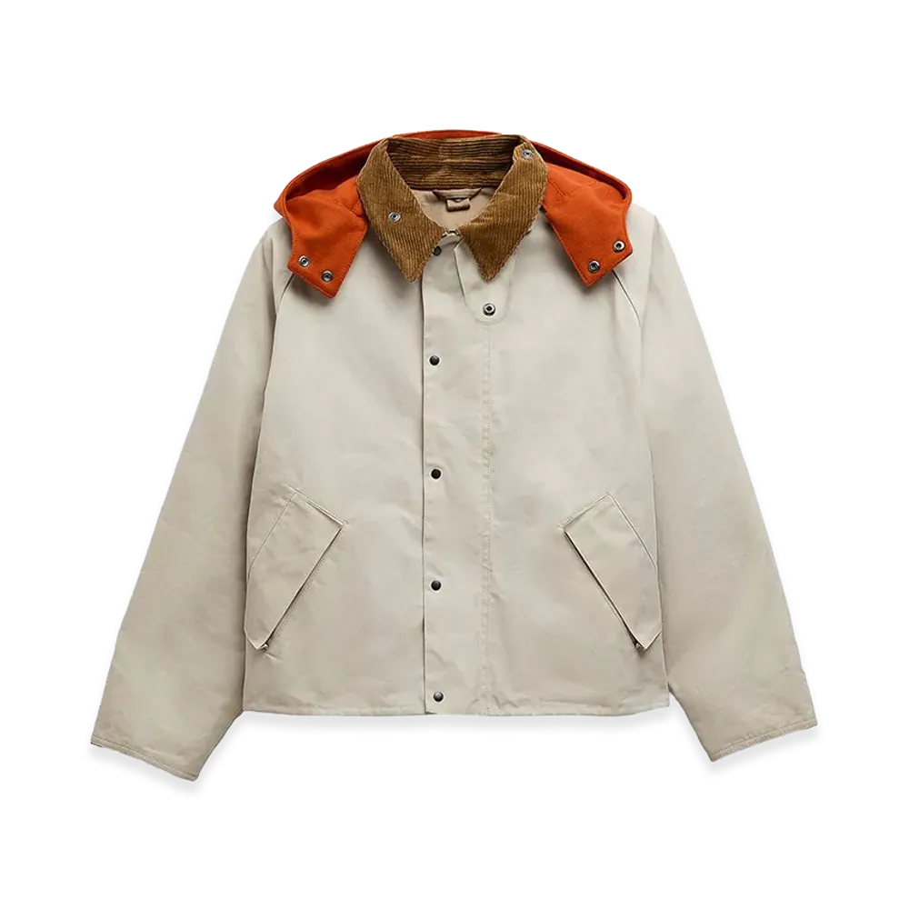 Barbour x KAPTAIN SUNSHINE Short Cruiser Jacket "Light Gray"