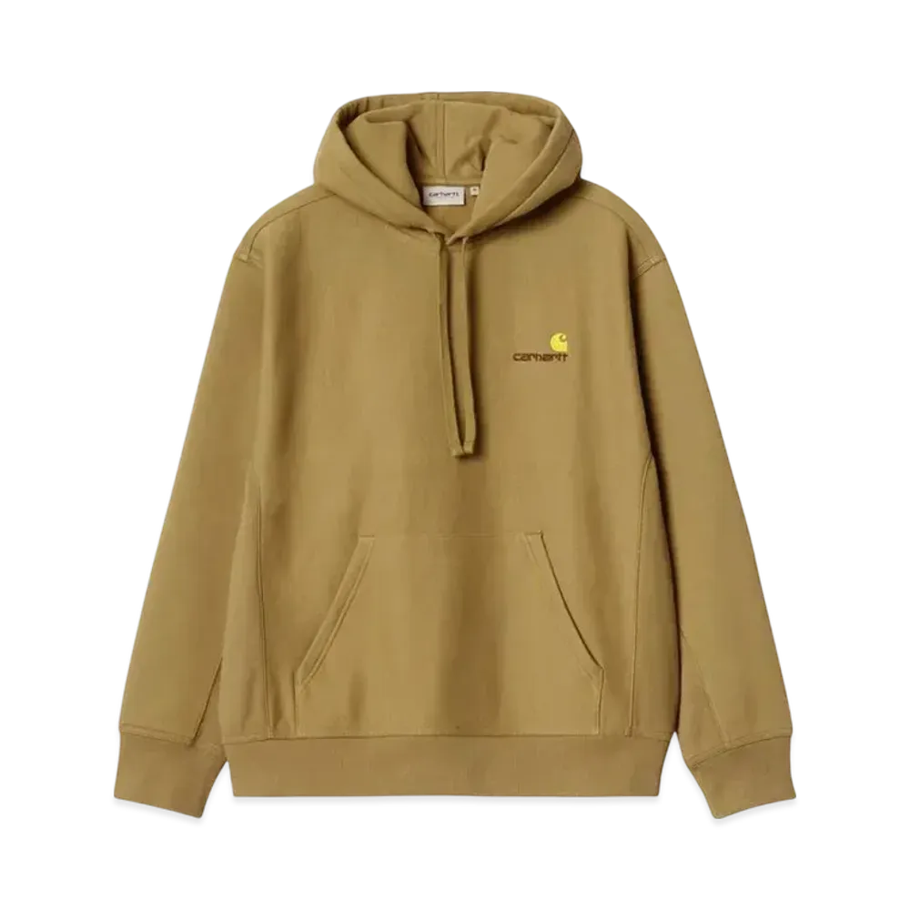 Carhartt WIP Hooded American Script Sweatshirt "Peanut"