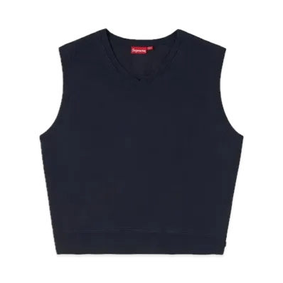 Supreme Sweatshirt Vest "Navy"