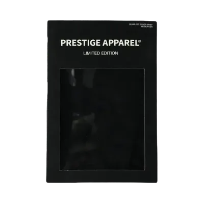 PRESTIGE APPAREL SEAMLESS BOXER BRIEFS "BLACK"