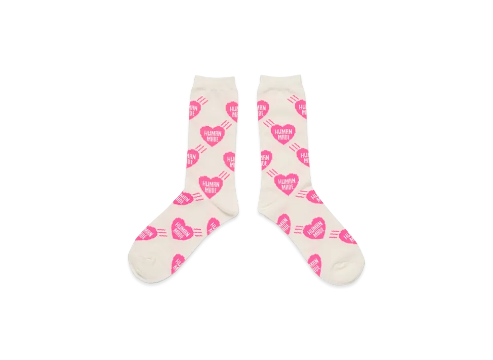 HUMAN MADE Heart Socks "Pink"