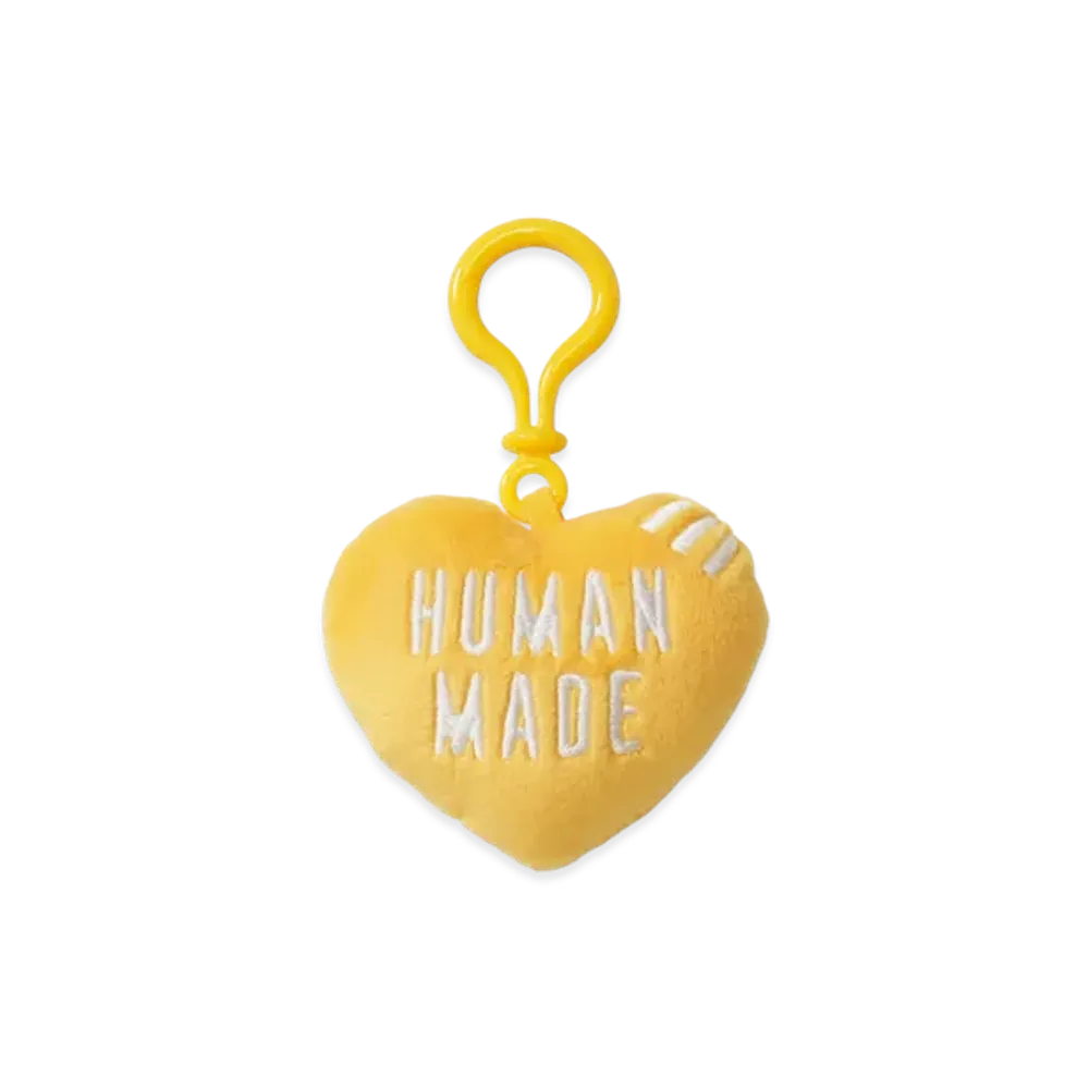 HUMAN MADE Stuffed Heart Key Charm "Yellow"