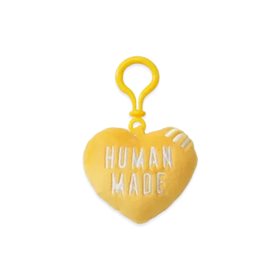 HUMAN MADE Stuffed Heart Key Charm "Yellow"
