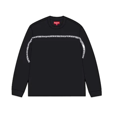 Supreme Intarsia Stripe L/S Top "Black"