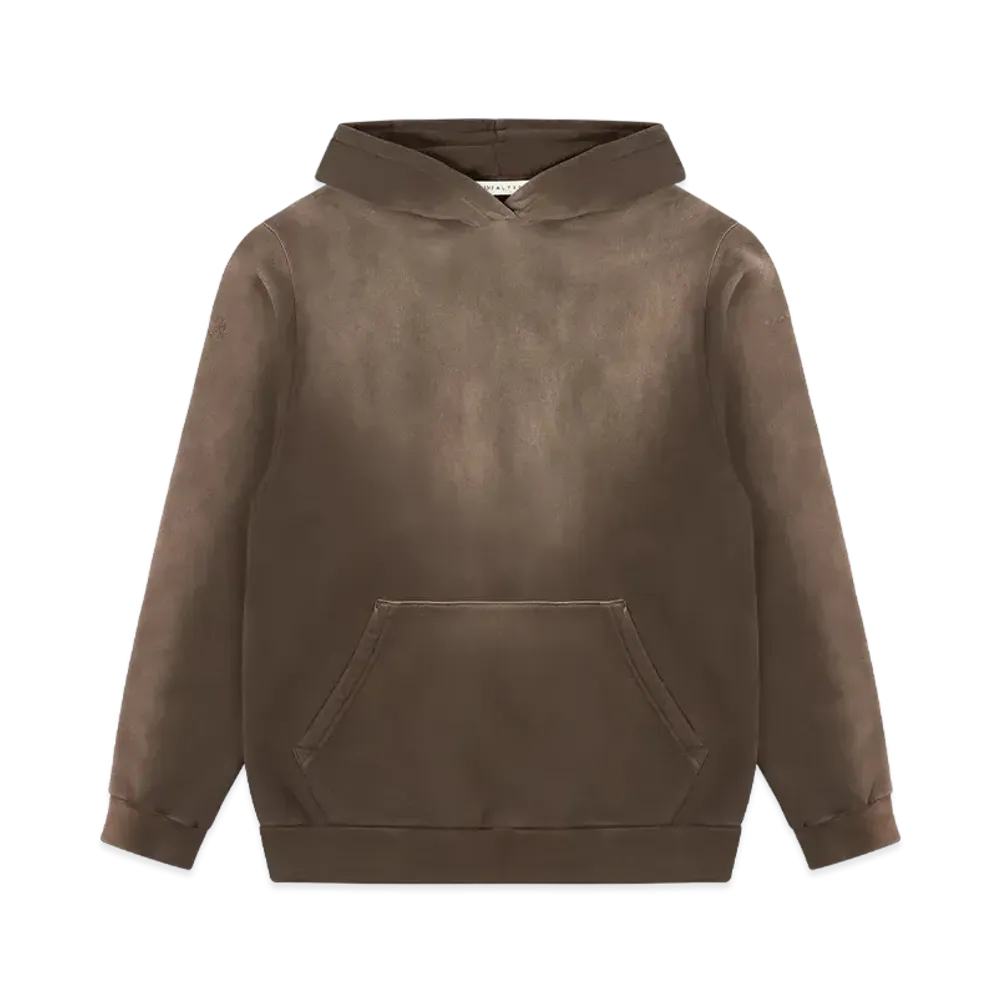 1017 ALYX 9SM Garment Dye Boxy Hoodie "Washed Brown"