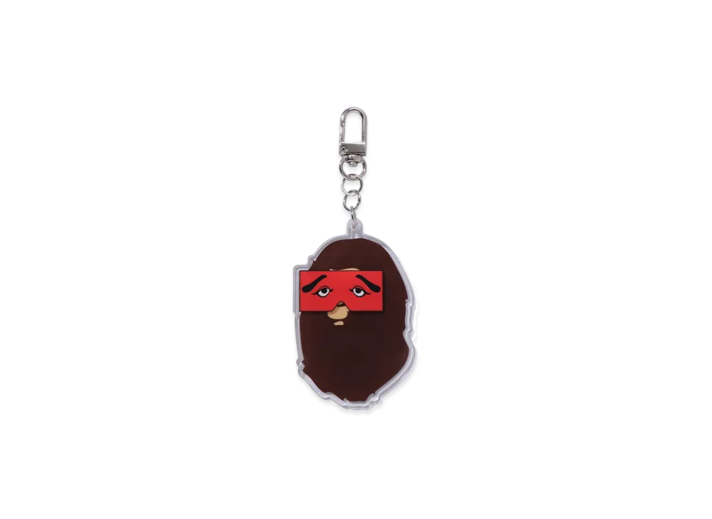 A BATHING APE x NIWAKASENPEI Bape Store One Fukuoka Bldg. Acrylic Keychain "Clear"