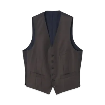 Paul Smith Traveler Wool Vest "Brown"