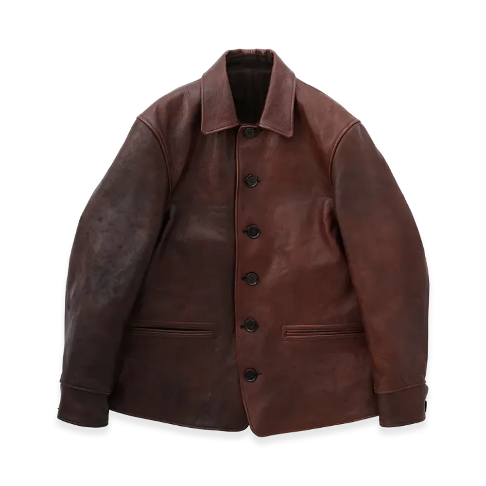T.T Taiga Takahashi LOT.801 Automobile Coat "Double Mud Dyed Brown"