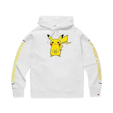 FRAGMENT x POKEMON THUNDERBOLT PROJECT PIKACHU HOODIE "White"
