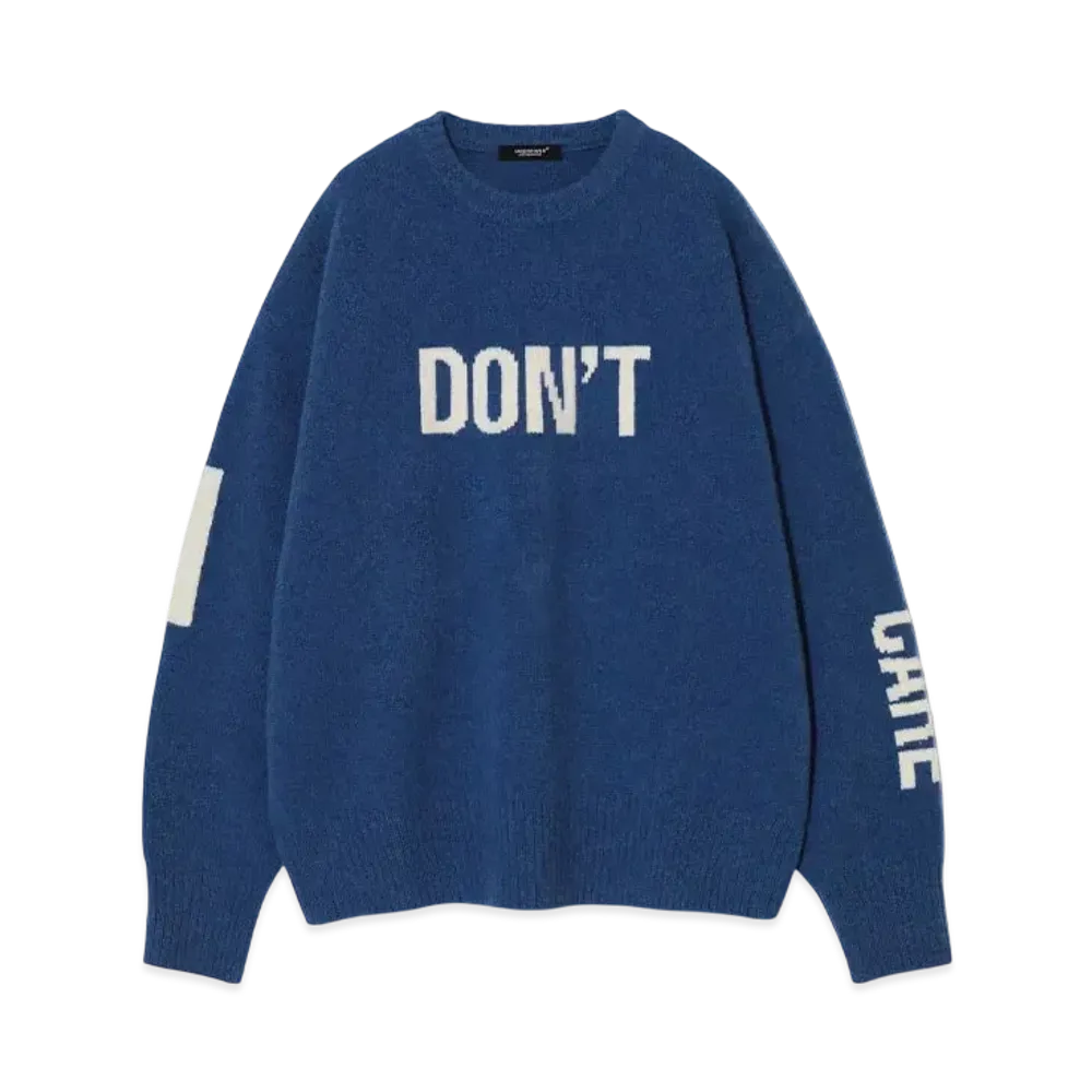UNDERCOVER Wool Cashmere Knit Pullover "Blue"