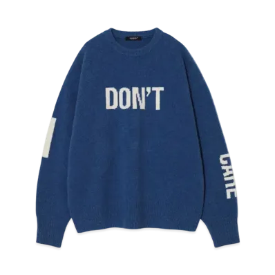 UNDERCOVER Wool Cashmere Knit Pullover "Blue"