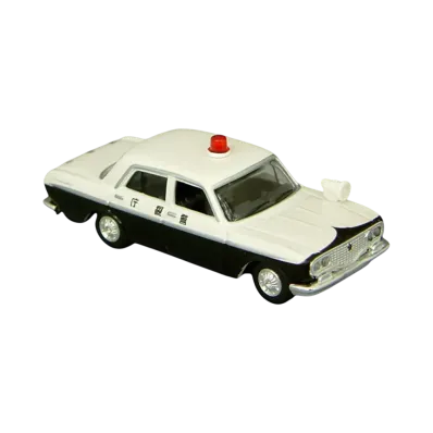 TOMYTEC "TOMICA LIMITED VINTAGE" 1/64 LV-03d Toyopet Crown Police Car (White/Black) Metropolitan Police Department