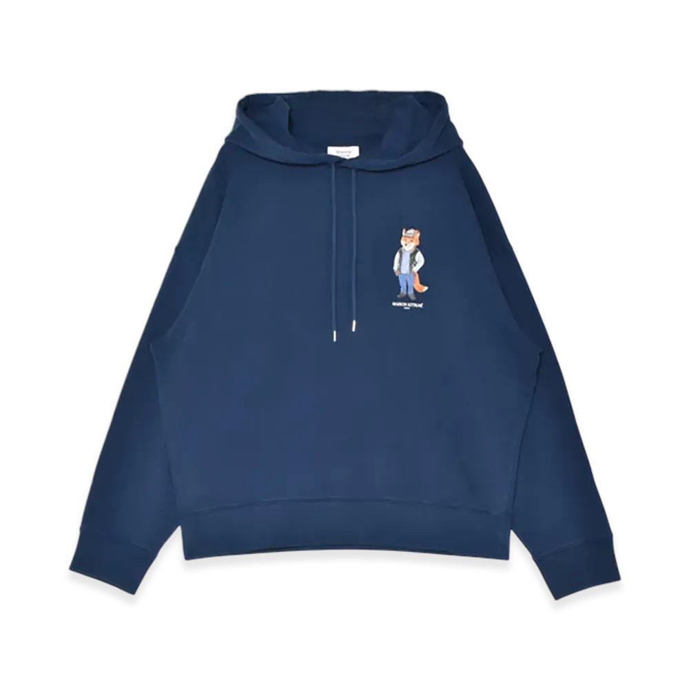 Maison Kitsune Dressed Fox Oversized Hoodie "Navy"