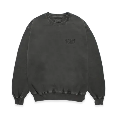 WACKO MARIA Washed Heavy Weight Sweat Shirt "Gray"