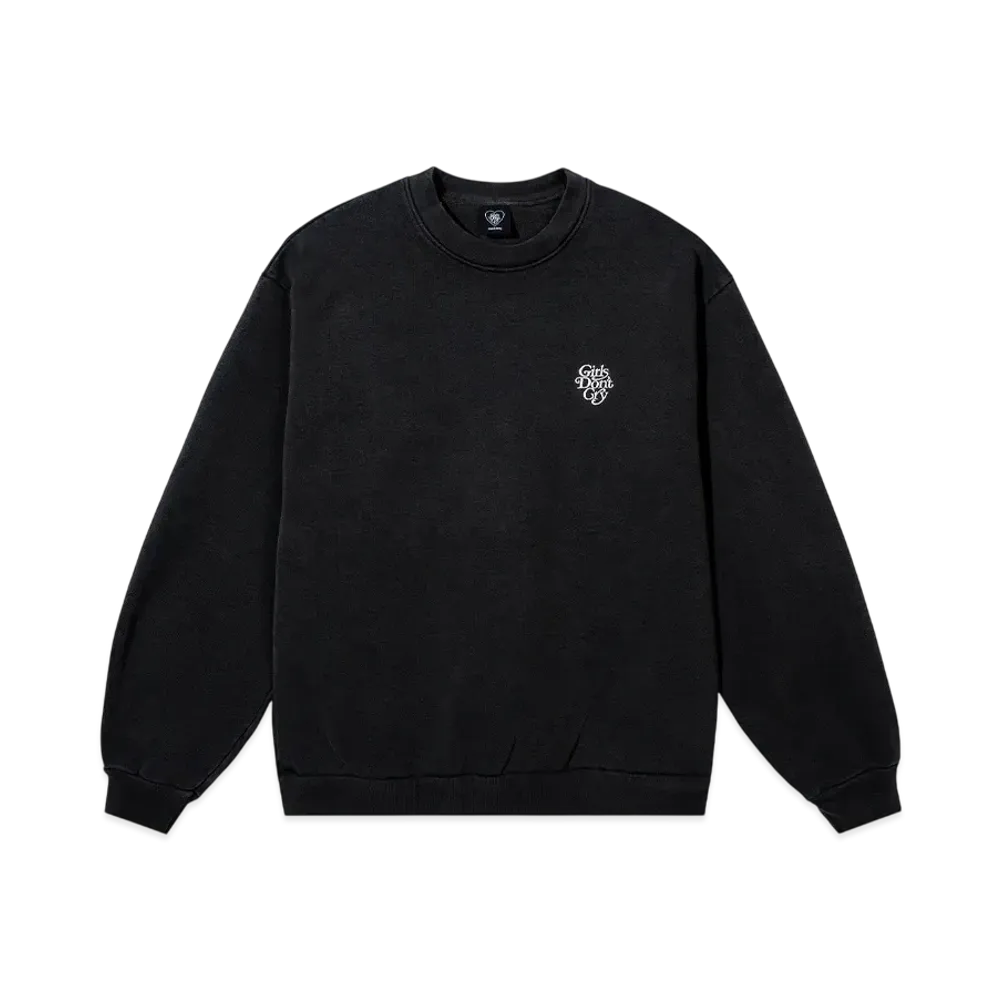 Girls Don't Cry x VERDY Logo Crewneck "Vintage Black"