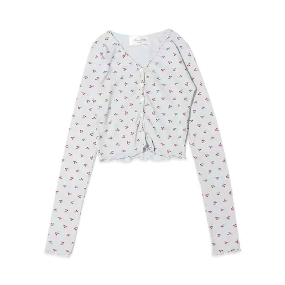 atmos pink Cherry Gala Cardigan "Bule"