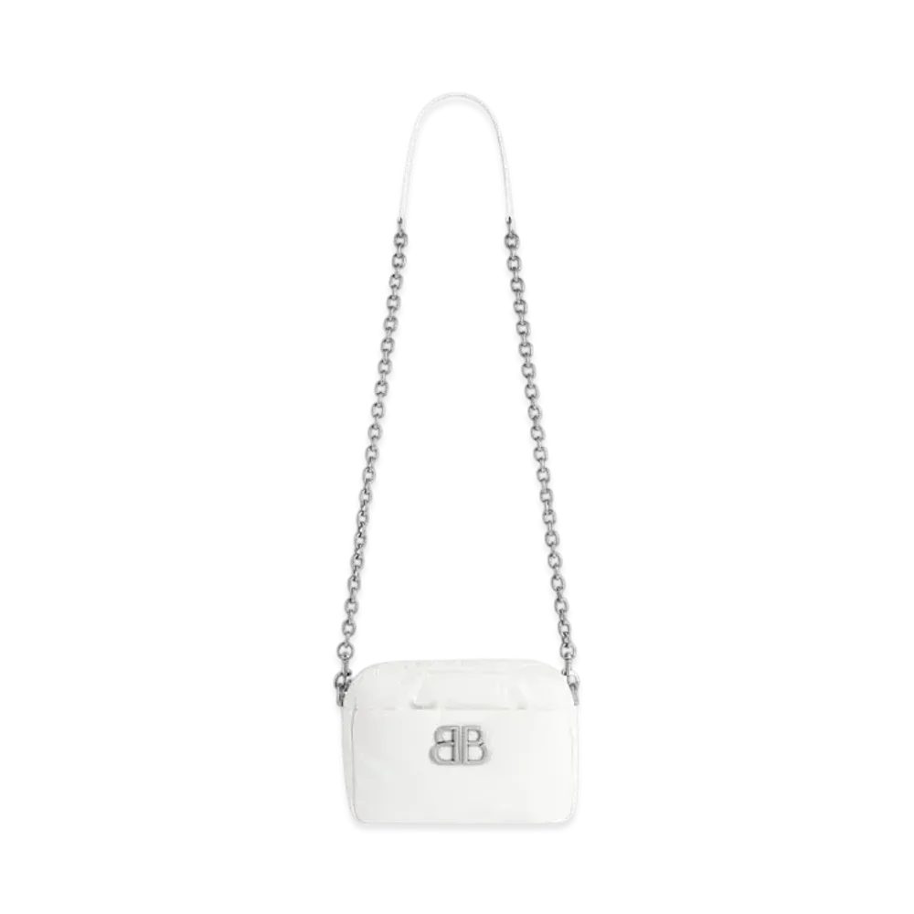 BALENCIAGA Monaco XS Camera Bag "Optic White"