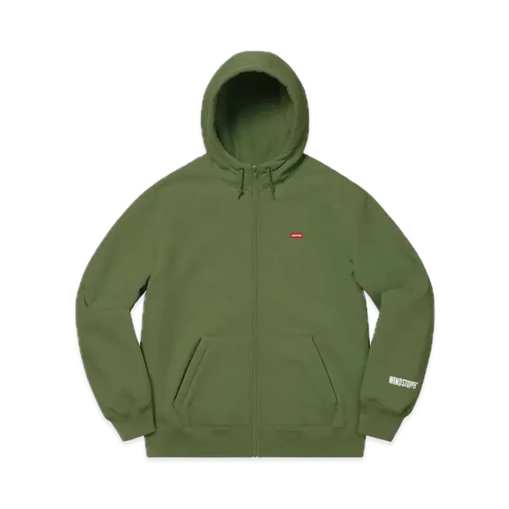 Supreme Windstopper Zip Up Hooded Sweatshirt "Olive"