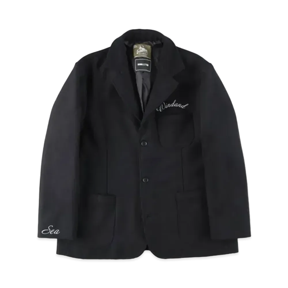 WIND AND SEA x Johnson Woolen Mills Wool Tailored Jacket "Black"