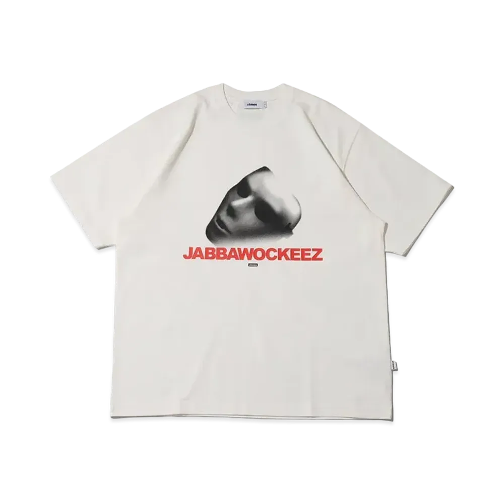 atmos x JABBAWOCKEEZ Mask Front Print T-shirts "White"