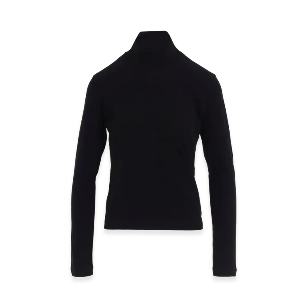 Y's Hard-Twisted Jersey Hn Long Sleeve T "Black"