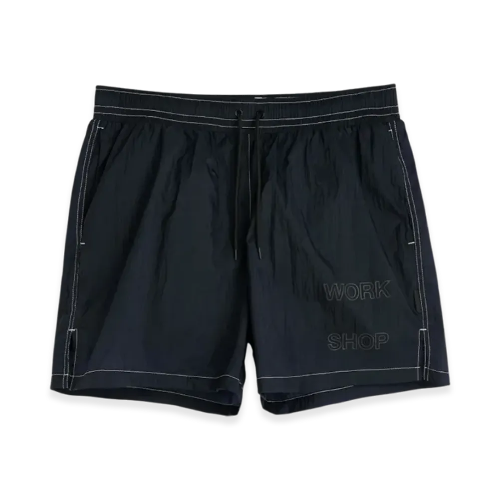 OUR LEGACY Work Shop Running Shorts Tech "Navy"
