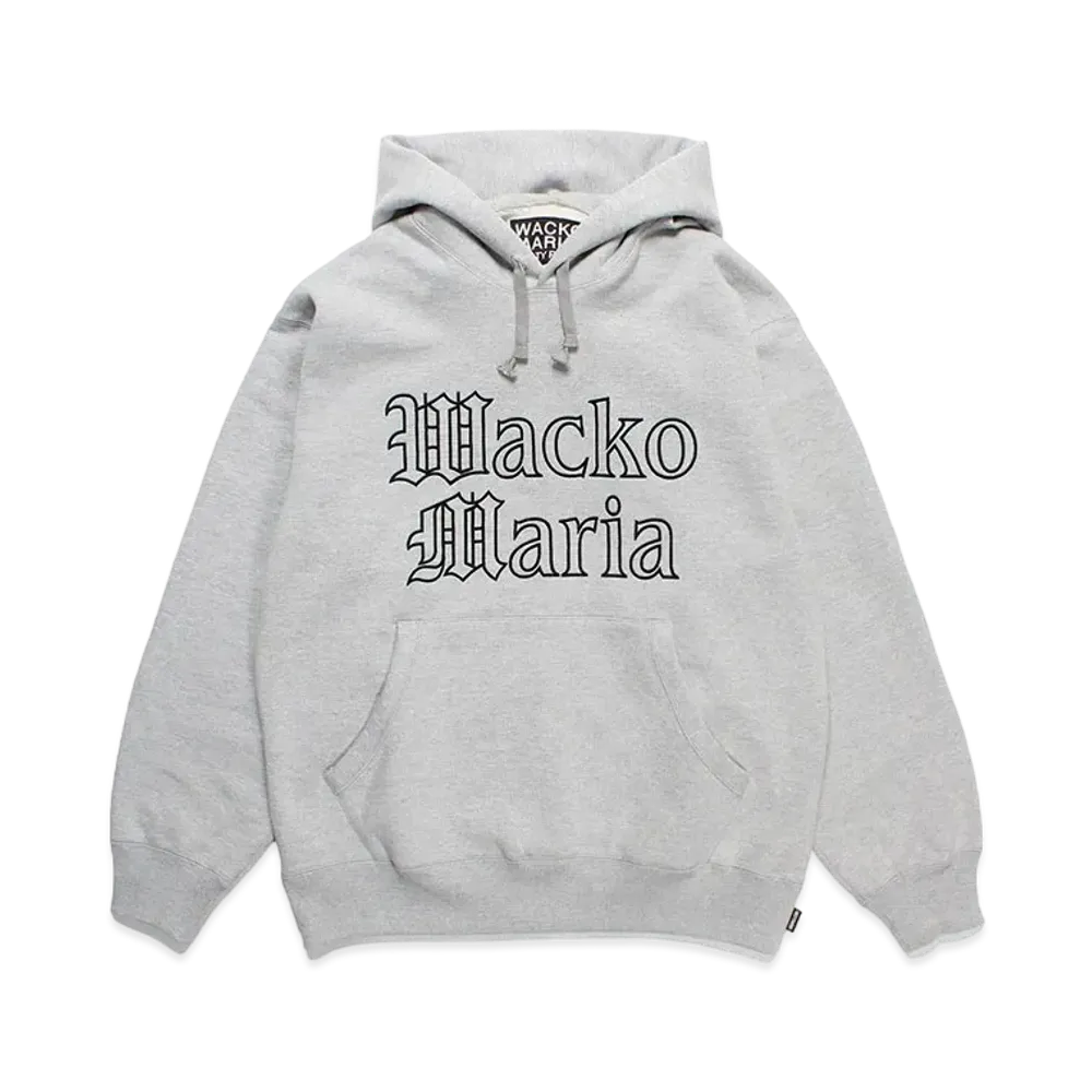 WACKO MARIA Heavy Weight Pull Over Hooded Sweat Shirt "Gray"