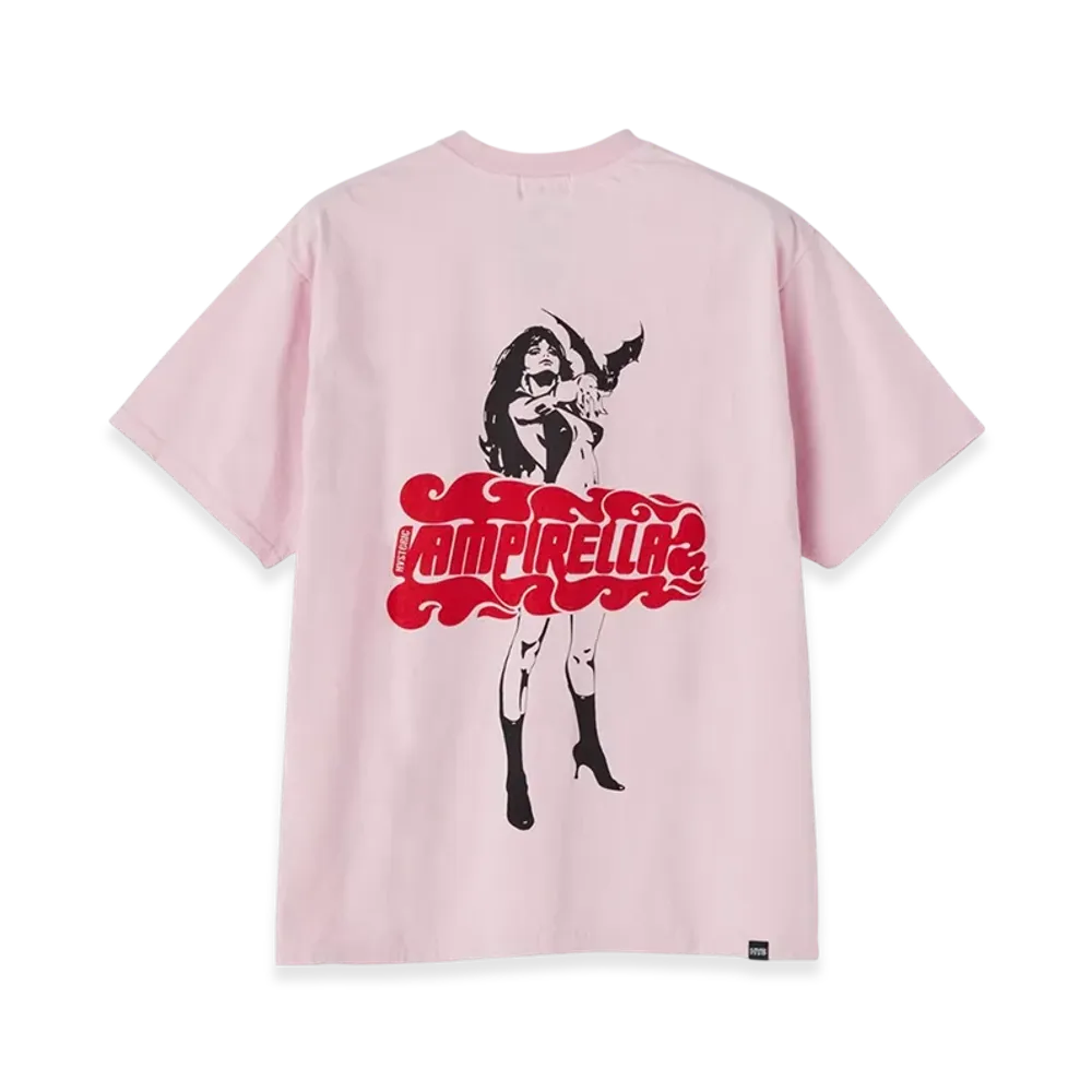 HYSTERIC GLAMOUR x Vampirella Flame Logo T-Shirt "Pink"