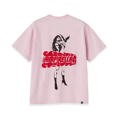HYSTERIC GLAMOUR x Vampirella Flame Logo T-Shirt "Pink"