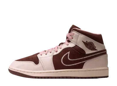 Nike Women's Air Jordan 1 Mid SE "Cacao Wow/Pearl White"