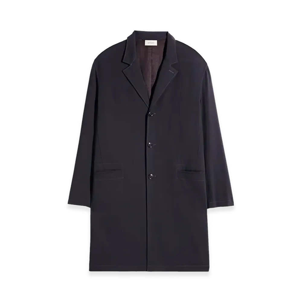 LEMAIRE Wool Crepe Soft Suit Coat "Onyx"