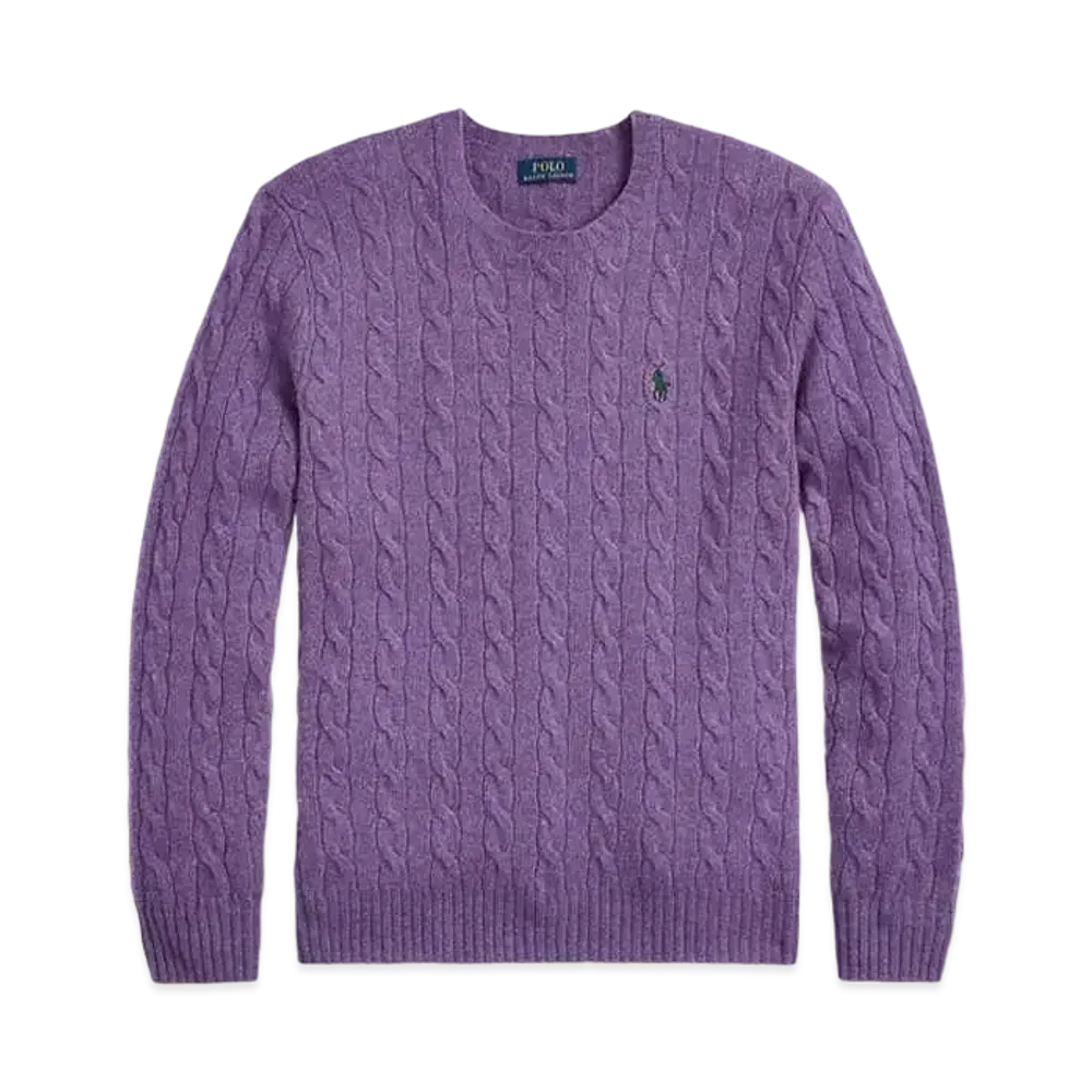 Polo Ralph Lauren Cable Wool Casmere Sweater "Purple"