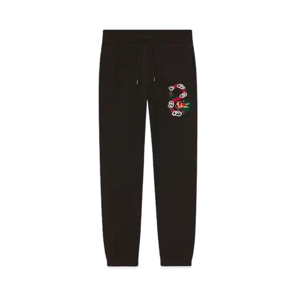 KENZO 'YEAR OF THE DRAGON' Embroidery Jogging Pants "Black"