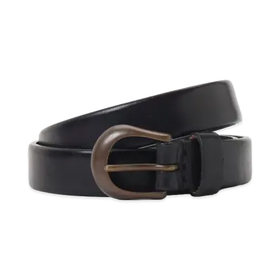 Y's for men x MASSES Heavy Oil Leather Belt "Black"