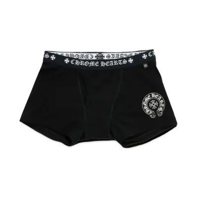Chrome Hearts Boxer Brief Shorts "Black/White"
