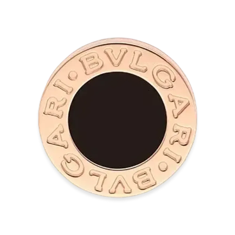 BVLGARI BVLGARI Single Earring Onyx "Black/Pink Gold"