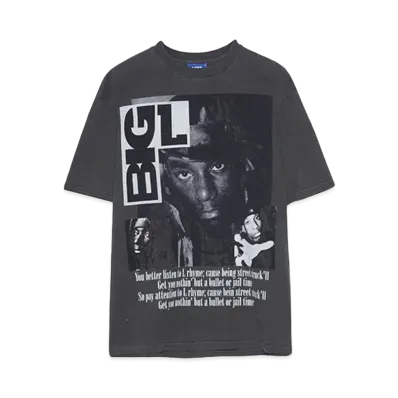 LFYT BIG L COVER TEE "BLACK"