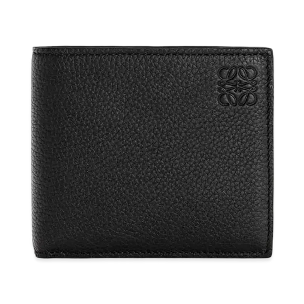 LOEWE Bifold Wallet In Soft Grained Calfskin "Black"