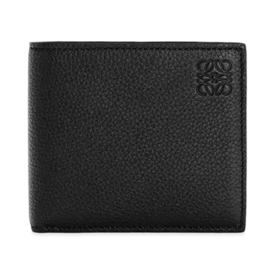 LOEWE Bifold Wallet In Soft Grained Calfskin "Black"