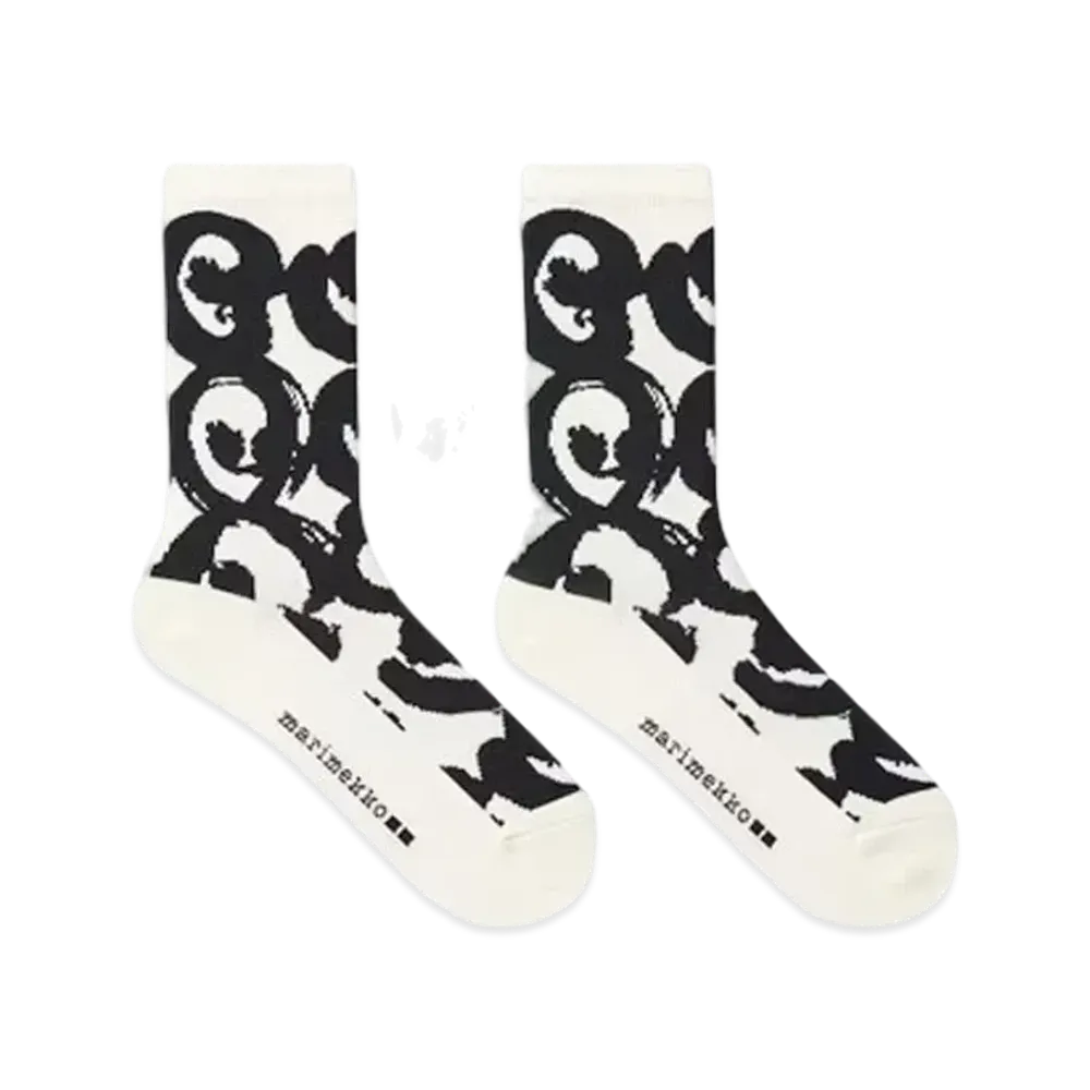 Uniqlo x Marimekko Heattech Socks "Black"