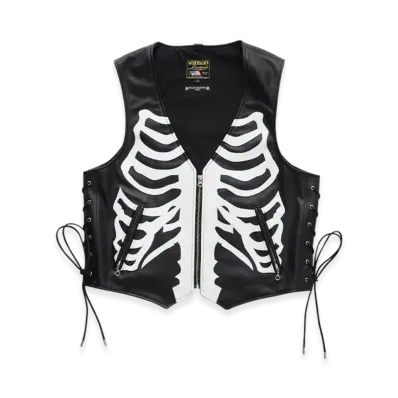 VANSON x Mastermind World Leather Vest Custom "Black"