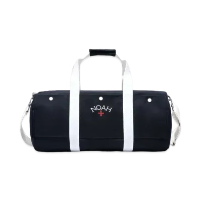 Noah Canvas Double Pocket Duffel "Black"